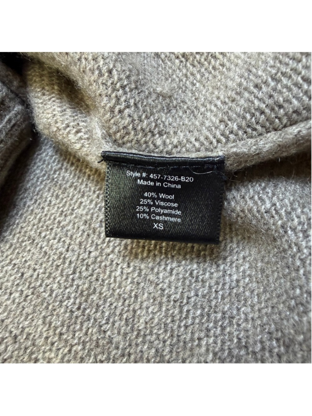 Jenni Kayne Everyday Sweater Taupe Wool Cashmere Blend Knit Pullover Quiet Lux - Picture 6 of 9